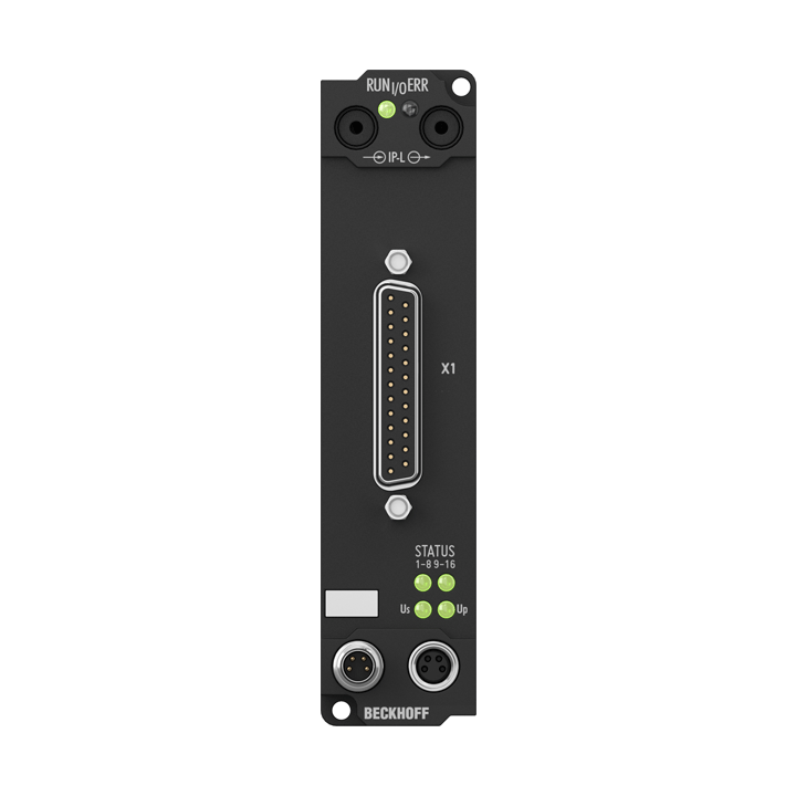 Beckhoff IE2808 Extension Box, 16-channel digital output, 24 V DC, 05 A, D-sub Turkiye
