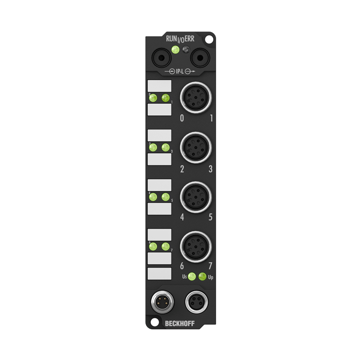 Beckhoff IE2002 Extension Box, 8-channel digital output, 24 V DC, 05 A, M12 Turkiye