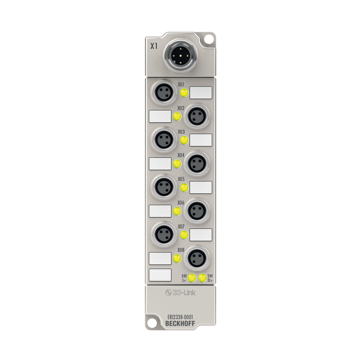 Beckhoff ERI2338-0001 IO-Link box, 8-channel digital combi, 24 V DC, 3 ms, 05 A, M8, zinc die-cast Turkiye