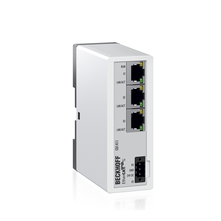 Beckhoff CU1411 Infrastructure, 1-port branch controller, EtherCAT G, 24 V DC, RJ45 Turkiye