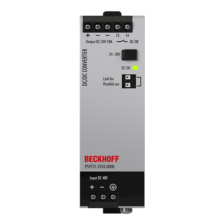Beckhoff PS9731-2410-0000 DC/DC converter PS9700; output: 24 V DC / 10 A; input: 36…60 V DCNew Turkiye
