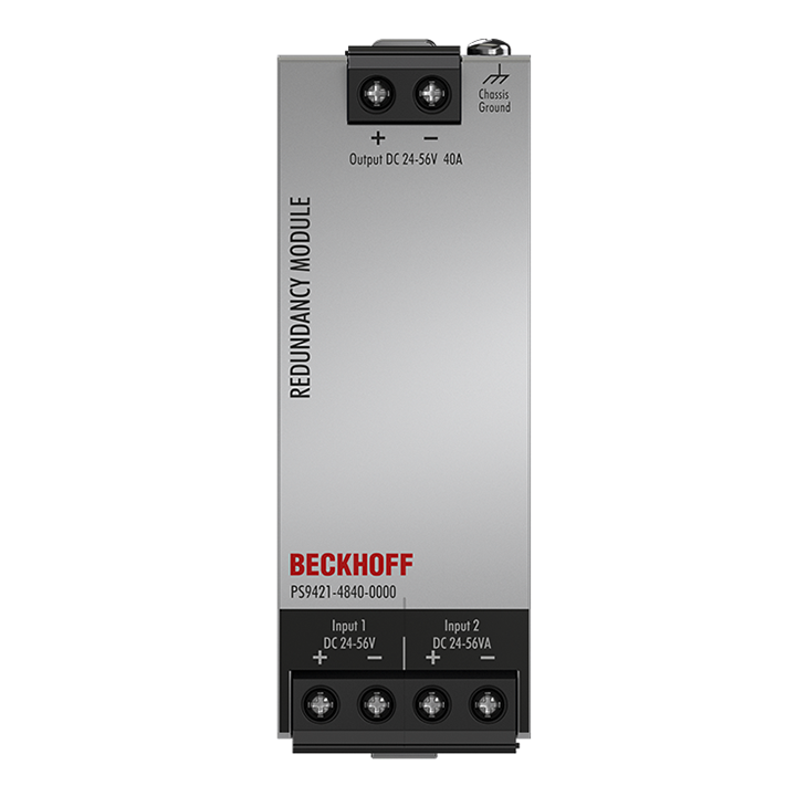 Beckhoff PS9421-4840-0000 MOSFET redundancy module PS9400; input: 24…56 V DC, 2 x 20 A; output: 24…56 V DC, 1 x 40 A Turkiye