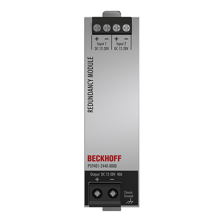 Beckhoff PS9401-2440-0000 MOSFET redundancy module PS9400; input: 12…28 V DC, 2 x 20 A; output: 12…28 V DC, 1 x 40 A Turkiye