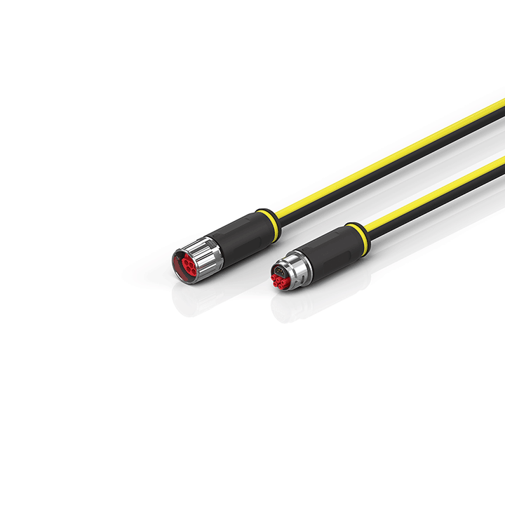 Beckhoff ZK7208-3048-Axxx B17, ENP cable, PUR, 5 G 15 mm² + (1 x 4 x AWG22), drag chain suitable, key 1 (2 x 24 V DC + PE) Turkiye
