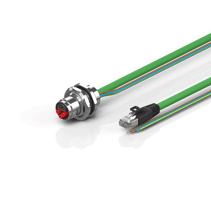 Beckhoff ZK7910-AI00-Axxx B17, ENP cable, PUR, 3 G 25 mm² + (1 x 4 x AWG22), drag chain suitable, key 3 (user-defined voltage) Turkiye