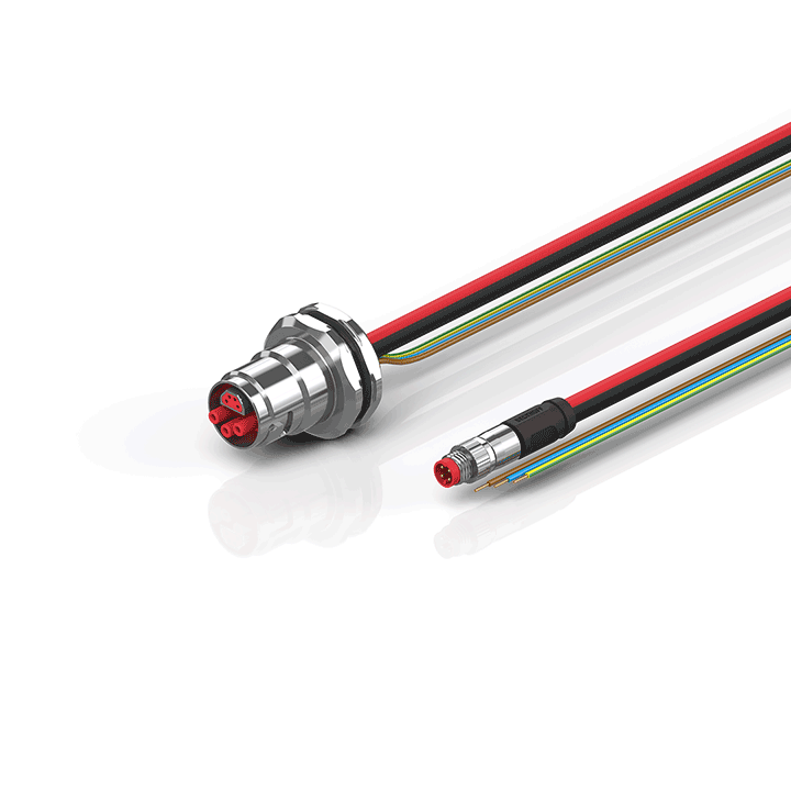 Beckhoff ZK7906-BO00-0xxx B17, ECP cable, PUR, 3 G 15 mm² + (1 x 4 x AWG22), drag chain suitable, key 3 (user-defined voltage) Turkiye