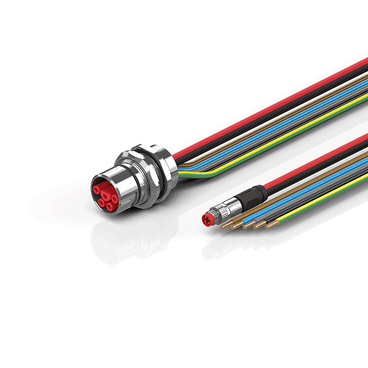 Beckhoff ZK7A14-AU00-0xxx B23, ECP cable, PUR, 5 G 40 mm² + (1 x 4 x AWG22), drag chain suitable, key 3 (user-defined voltage) Turkiye