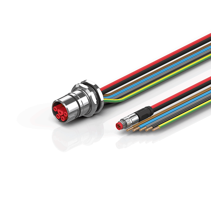 Beckhoff ZK7A14-BY00-0xxx B23, ECP cable, PUR, 5 G 40 mm² + (1 x 4 x AWG22), drag chain suitable, key 3 (user-defined voltage) Turkiye