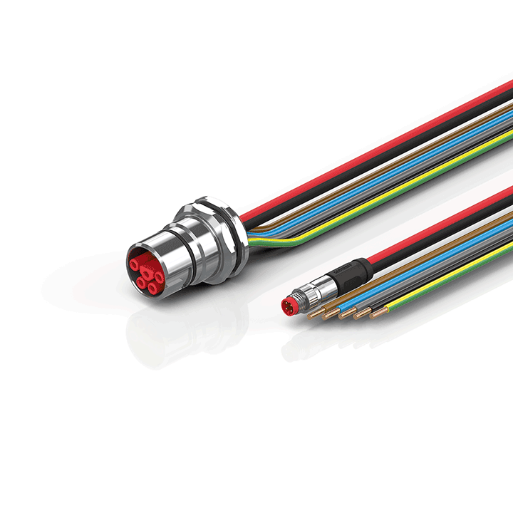 Beckhoff ZK7A14-CA00-0xxx B23, ECP cable, PUR, 5 G 40 mm² + (1 x 4 x AWG22), drag chain suitable, key 3 (user-defined voltage) Turkiye
