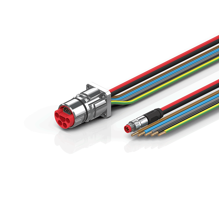 Beckhoff ZK7714-BX00-0xxx B23, ECP cable, PUR, 5 G 40 mm² + (1 x 4 x AWG22), drag chain suitable, key 2 (400 V AC) Turkiye