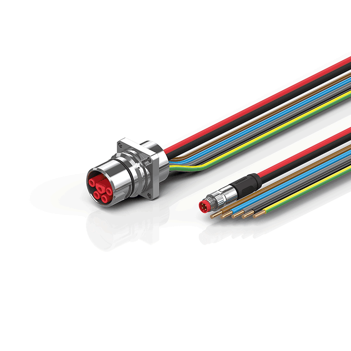 Beckhoff ZK7714-AS00-0xxx B23, ECP cable, PUR, 5 G 40 mm² + (1 x 4 x AWG22), drag chain suitable, key 2 (400 V AC) Turkiye