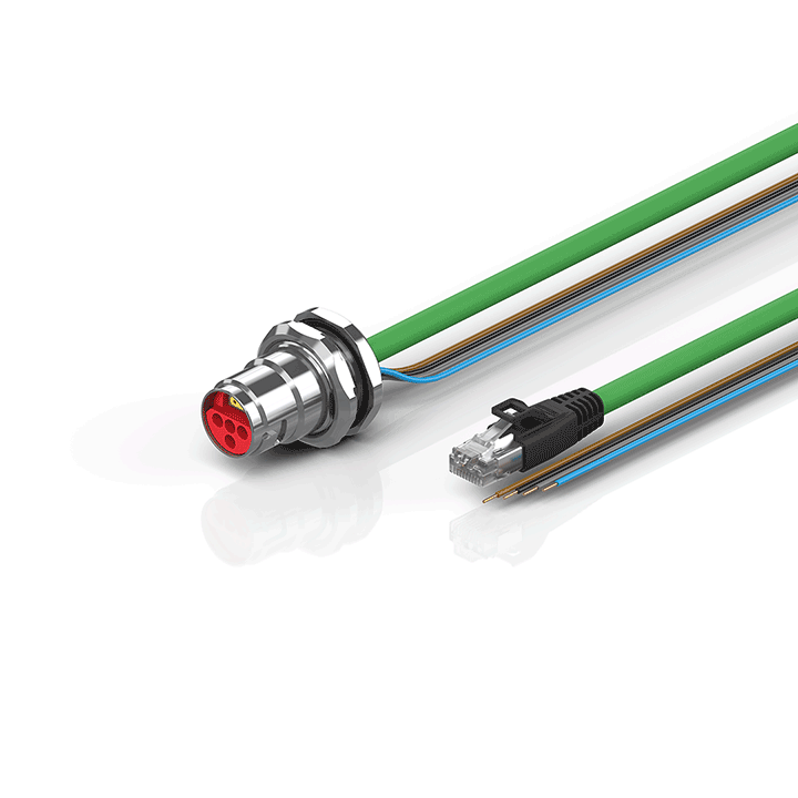 Beckhoff ZK7624-BT00-Axxx B17, ENP cable, PUR, 4 x 15 mm² + (1 x 4 x AWG22), drag chain suitable, key 2 (user-defined voltage) Turkiye