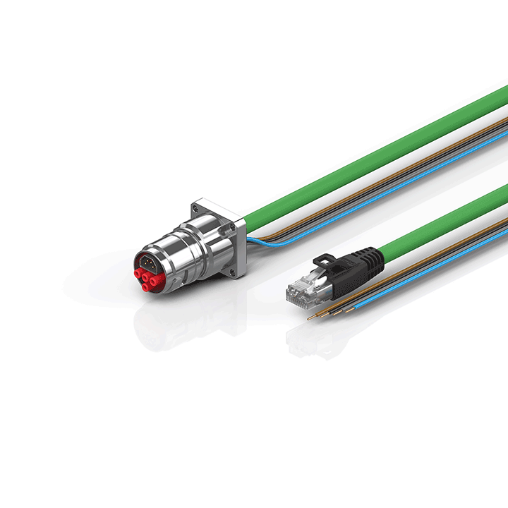 Beckhoff ZK7624-BQ00-Axxx B17, ENP cable, PUR, 4 x 15 mm² + (1 x 4 x AWG22), drag chain suitable, key 2 (user-defined voltage) Turkiye