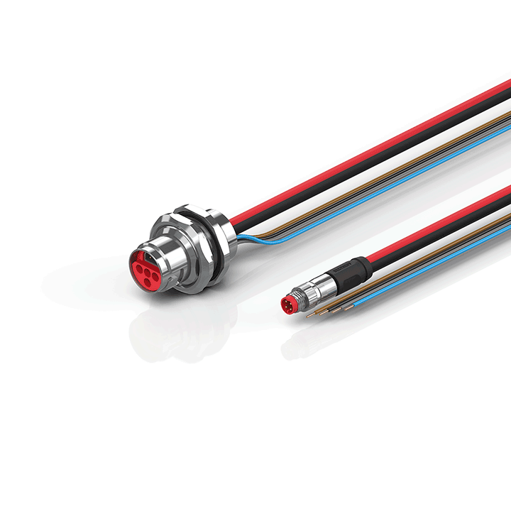 Beckhoff ZK7624-AP00-0xxx B17, ECP cable, PUR, 4 x 15 mm² + (1 x 4 x AWG22), drag chain suitable, key 2 (user-defined voltage) Turkiye