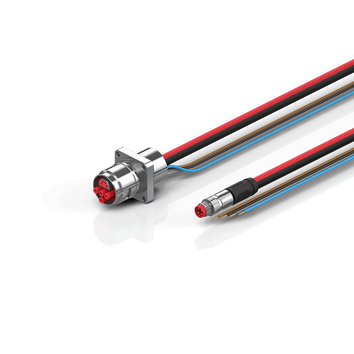 Beckhoff ZK7624-AM00-0xxx B17, ECP cable, PUR, 4 x 15 mm² + (1 x 4 x AWG22), drag chain suitable, key 2 (user-defined voltage) Turkiye