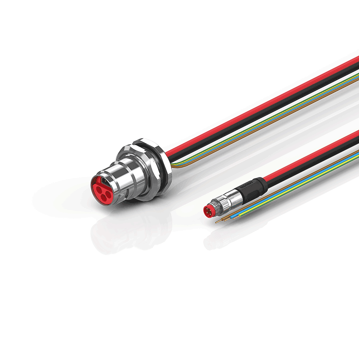 Beckhoff ZK7610-BN00-0xxx B17, ECP cable, PUR, 3 G 25 mm² + (1 x 4 x AWG22), drag chain suitable, key 2 (230 V AC) Turkiye