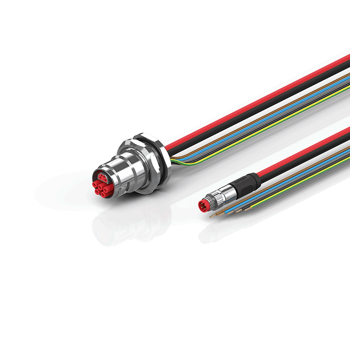 Beckhoff ZK7608-BY00-0xxx B17, ECP cable, PUR, 5 G 15 mm² + (1 x 4 x AWG22), drag chain suitable, key 2 (400 V AC) Turkiye
