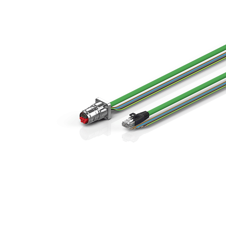 Beckhoff ZK7608-BW00-Axxx B17, ENP cable, PUR, 5 G 15 mm² + (1 x 4 x AWG22), drag chain suitable, key 2 (400 V AC) Turkiye