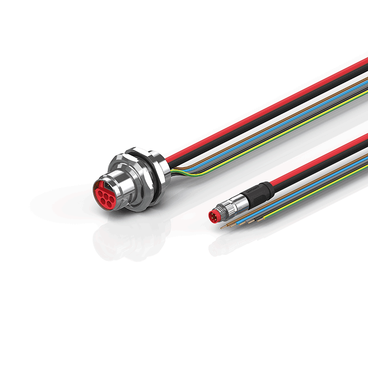 Beckhoff ZK7608-AV00-0xxx B17, ECP cable, PUR, 5 G 15 mm² + (1 x 4 x AWG22), drag chain suitable, key 2 (400 V AC) Turkiye
