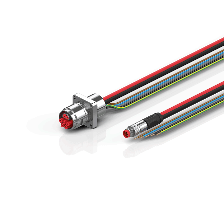 Beckhoff ZK7608-AS00-0xxx B17, ECP cable, PUR, 5 G 15 mm² + (1 x 4 x AWG22), drag chain suitable, key 2 (400 V AC) Turkiye