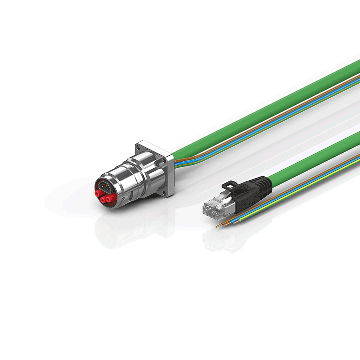 Beckhoff ZK7606-BK00-Axxx B17, ENP cable, PUR, 3 G 15 mm² + (1 x 4 x AWG22), drag chain suitable, key 2 (230 V AC) Turkiye