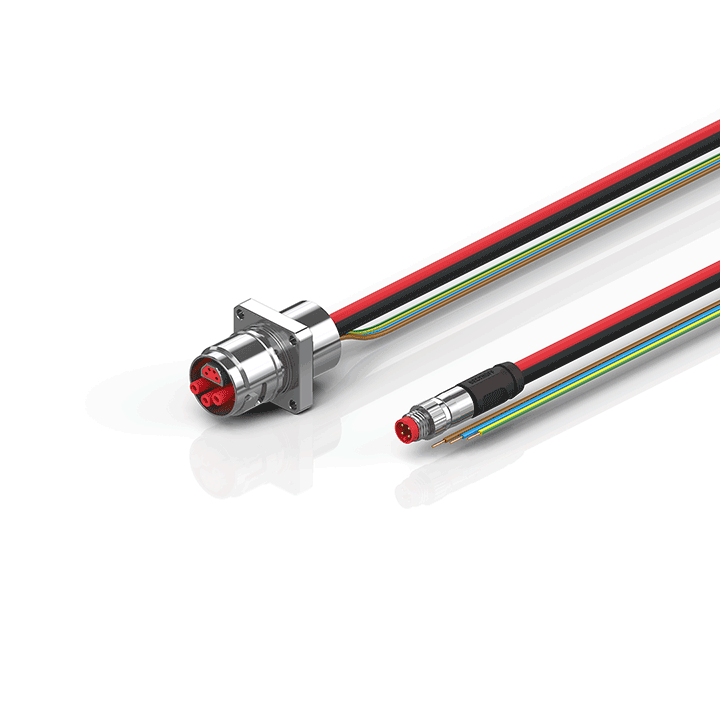 Beckhoff ZK7606-AG00-0xxx B17, ECP cable, PUR, 3 G 15 mm² + (1 x 4 x AWG22), drag chain suitable, key 2 (230 V AC) Turkiye
