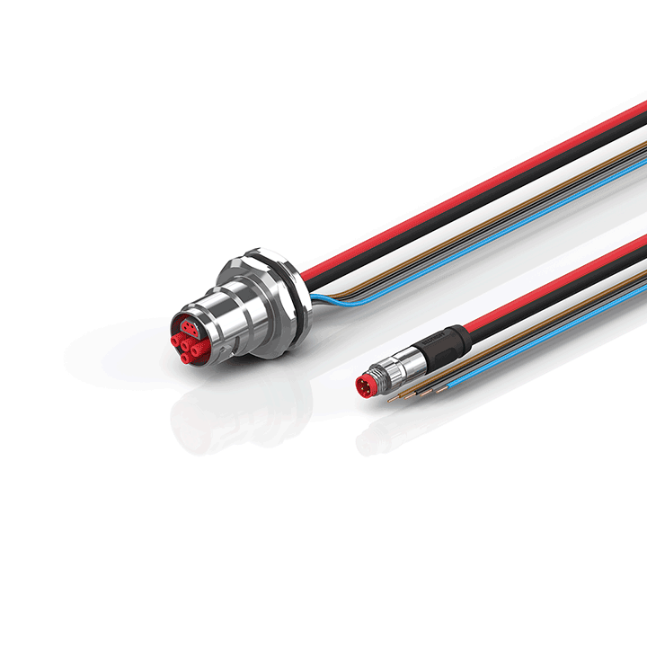 Beckhoff ZK7224-BU00-0xxx B17, ECP cable, PUR, 4 x 15 mm² + (1 x 4 x AWG22), drag chain suitable, key 1 (2 x 24 V DC) Turkiye