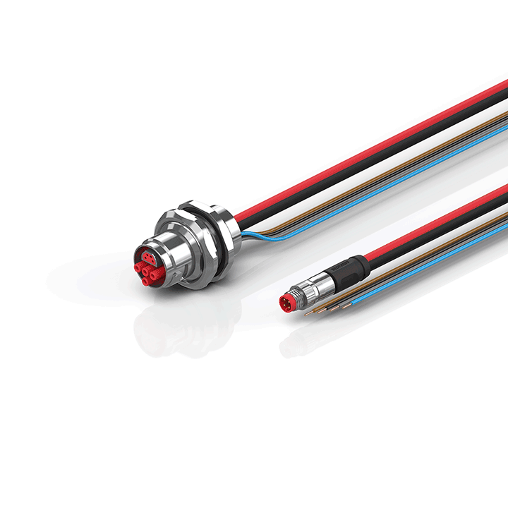 Beckhoff ZK7224-AO00-0xxx B17, ECP cable, PUR, 4 x 15 mm² + (1 x 4 x AWG22), drag chain suitable, key 1 (2 x 24 V DC) Turkiye