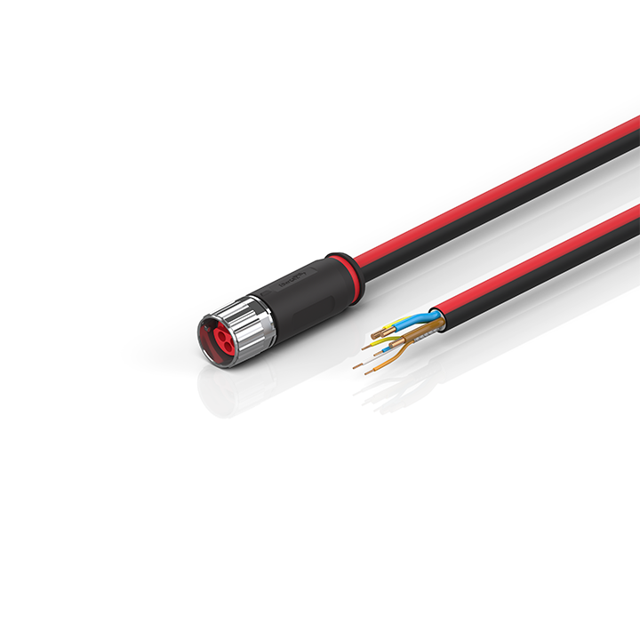 Beckhoff ZK7210-1800-0xxx B17, ENP cable, PUR, 3 G 25 mm² + (1 x 4 x AWG22), drag chain suitable, key 1 (24 V DC) Turkiye