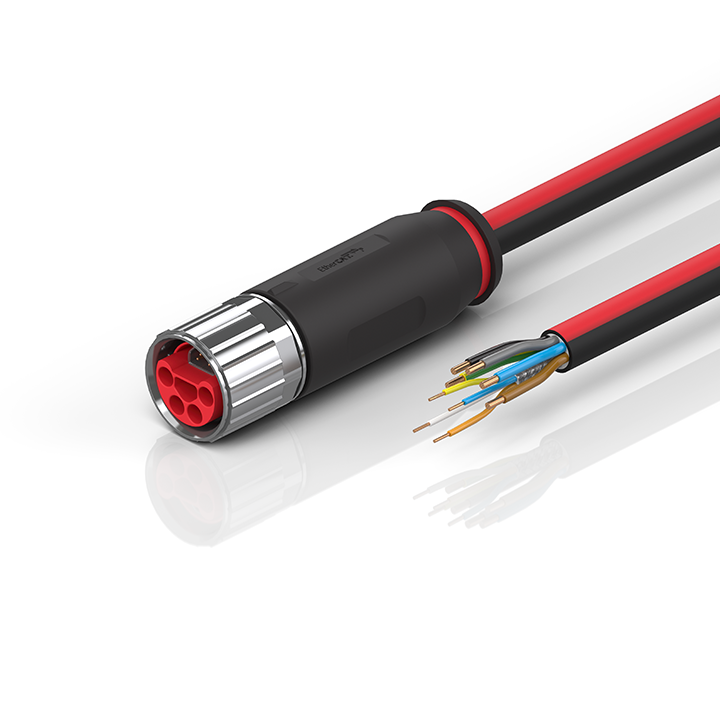 Beckhoff ZK7208-3000-0xxx B17, ECP cable, PUR, 5 G 15 mm² + (1 x 4 x AWG22), drag chain suitable, key 1 (2 x 24 V DC + PE) Turkiye