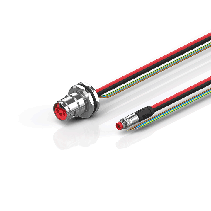 Beckhoff ZK7206-BP00-0xxx B17, ECP cable, PUR, 3 G 15 mm² + (1 x 4 x AWG22), drag chain suitable, key 1 (24 V DC) Turkiye