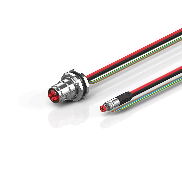 Beckhoff ZK7206-BM00-0xxx B17, ECP cable, PUR, 3 G 15 mm² + (1 x 4 x AWG22), drag chain suitable, key 1 (24 V DC) Turkiye