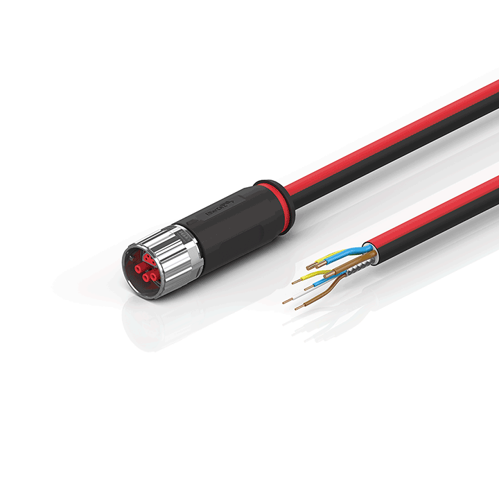 Beckhoff ZK7206-1900-0xxx B17, ECP cable, PUR, 3 G 15 mm² + (1 x 4 x AWG22), drag chain suitable, key 1 (24 V DC) Turkiye