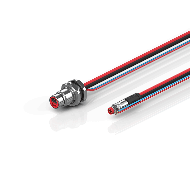 Beckhoff ZK7102-BH00-0xxx B12, ECP cable, PUR, 2 x 075 mm² + (1 x 4 x AWG22), drag chain suitable, key 1 (24 V DC) Turkiye