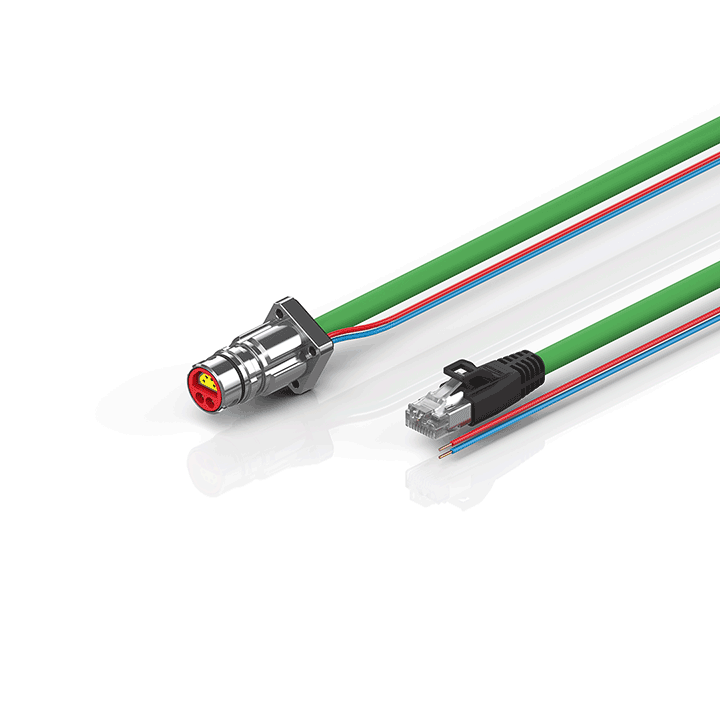 Beckhoff ZK7102-BF00-Axxx B12, ENP cable, PUR, 2 x 075 mm² + (1 x 4 x AWG22), drag chain suitable, key 1 (24 V DC) Turkiye