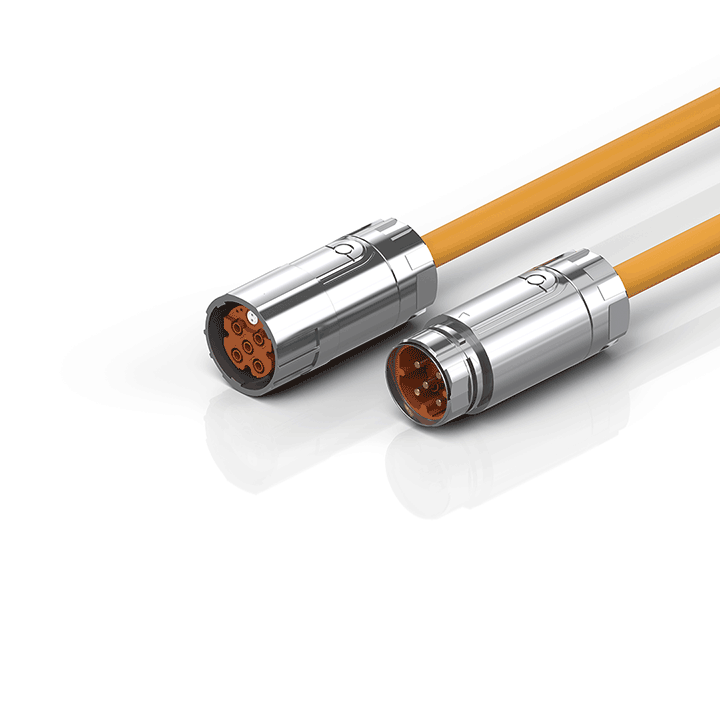 Beckhoff ZK4501-8025-xxxx Motor extension cable 4 mm² with M40 speedtec® plug, drag-chain suitable Turkiye