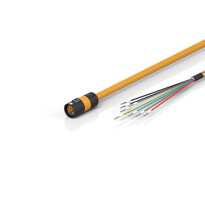 Beckhoff ZK4704-0421-2xxx Motor connection cable 075 mm² with itec® plug for motors with OCT, drag-chain suitable Turkiye