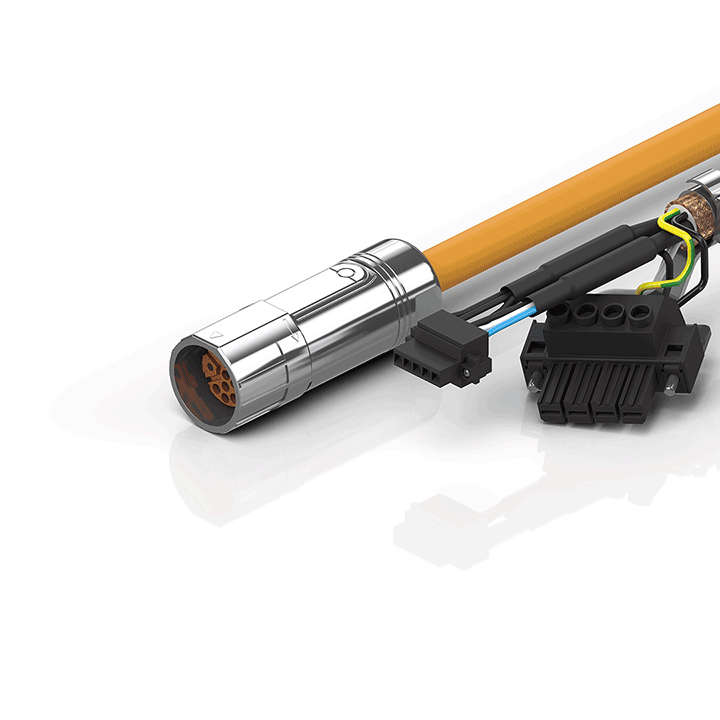 Beckhoff ZK4500-8003-xxxx Motor connection cable 15 mm² with M23 speedtec® plug, fixed installation Turkiye