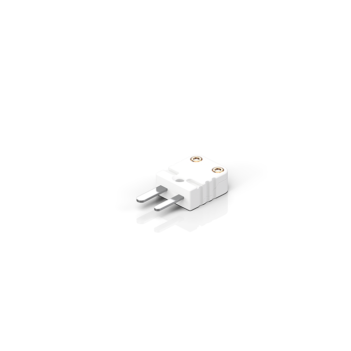 Beckhoff ZS3000-0102 Thermocouple plug in miniature version, white, Contacts: Cu-Cu, packaging unit = 10 pieces Turkiye