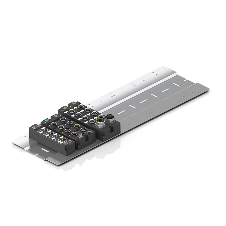 Beckhoff ZS5300-0014 Mounting plate for EtherCAT/EtherCAT P box modules, stainless steel, 500 mm x 153 mm x 15 mm Turkiye
