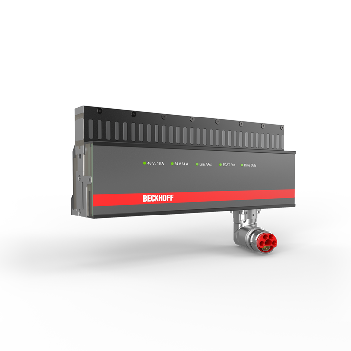 Beckhoff AT2102 Motor module with integrated NCT functionality, straight, with plug connector for infeed Turkiye