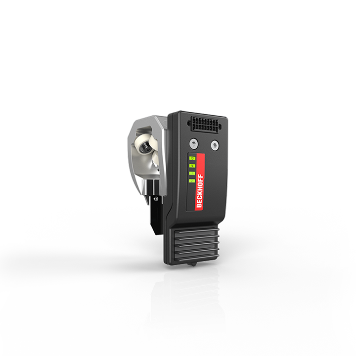 Beckhoff AT8300-1200-0100 NCT electronics, with housing, mounted on AT9014-1070-1550 mover (mover 1), basic electronics Turkiye