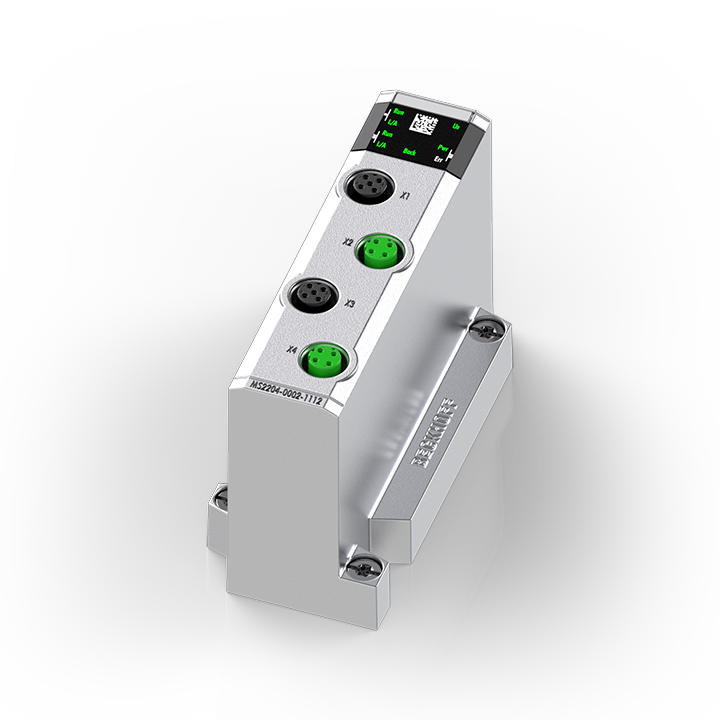 Beckhoff MS2204-0002-1112 System module, EtherCAT power infeed + forwarding, EtherCAT, 24 V DC, 4 A, M12 Turkiye