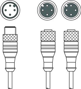 Leuze CB-M12-SC44 Distribütör kablosu