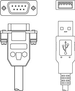 Leuze KB-RS232-USB Adaptör kablosu Turkiye