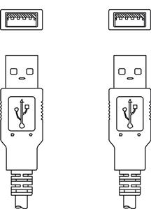 Leuze KB USB A - USB A Bağlantı kablosu Turkiye