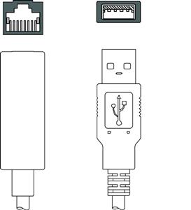 Leuze KDS ET-RJ45-A-USB3-A-P4-000 Adaptör kablosu