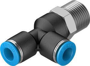 Festo QSTL-3/8-8 T-Çabuk Bağlantı Rakoru