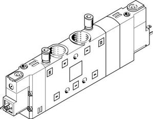 Festo CPE24-M3H-5/3BS-3/8 Selenoid valf