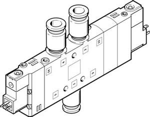 Festo CPE24-M3H-5/3B-QS-10 Selenoid valf